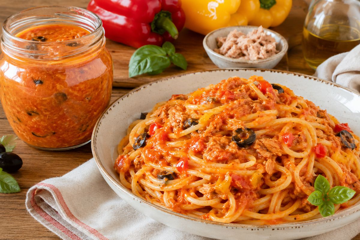 Sugo di tonno e peperoni con il Bimby