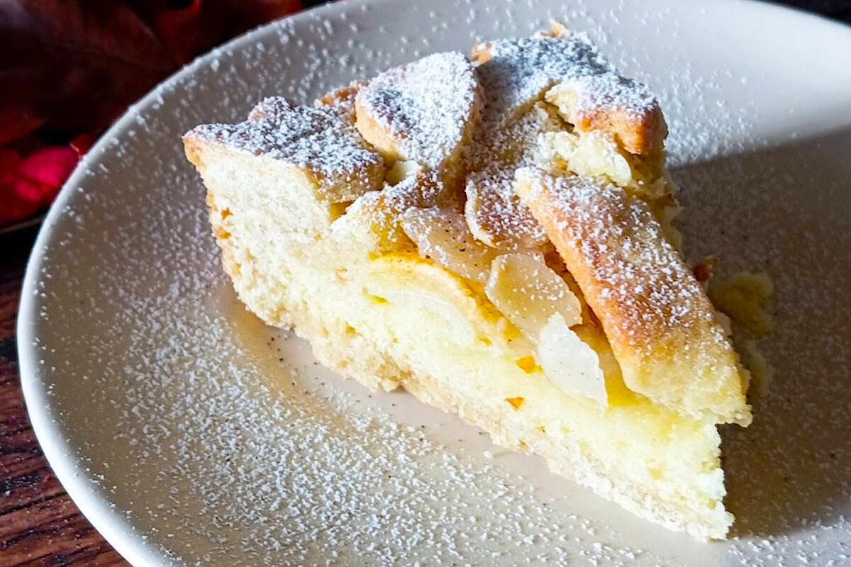 Crostata di mele con frolla all'olio